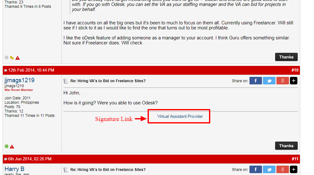 paid forum poosting